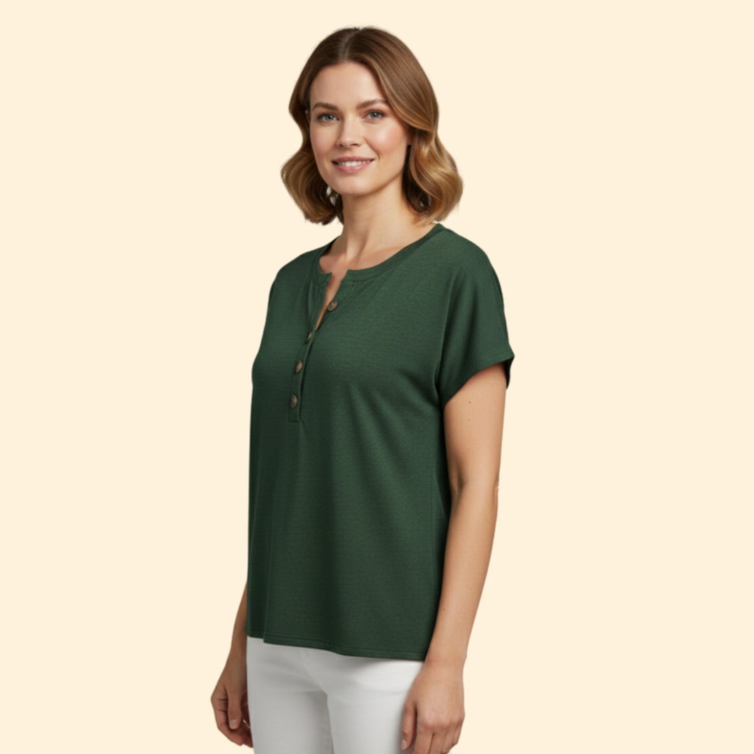 Women's Casual Buttoned T-Shirt
