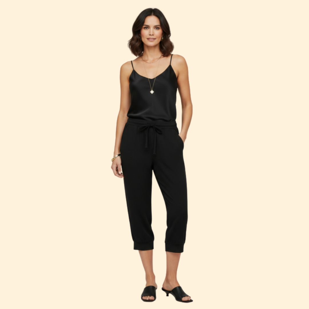 Women's Casual Drawstring Capri Pants