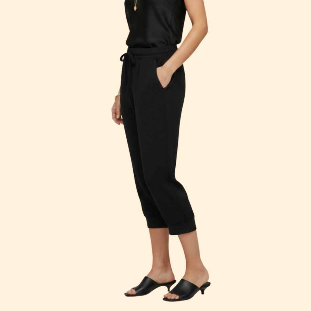 Women's Casual Drawstring Capri Pants