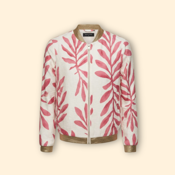 Women’s Casual Floral Bomber Jacket