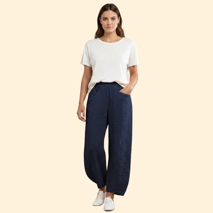 Women's Casual Linen Trousers