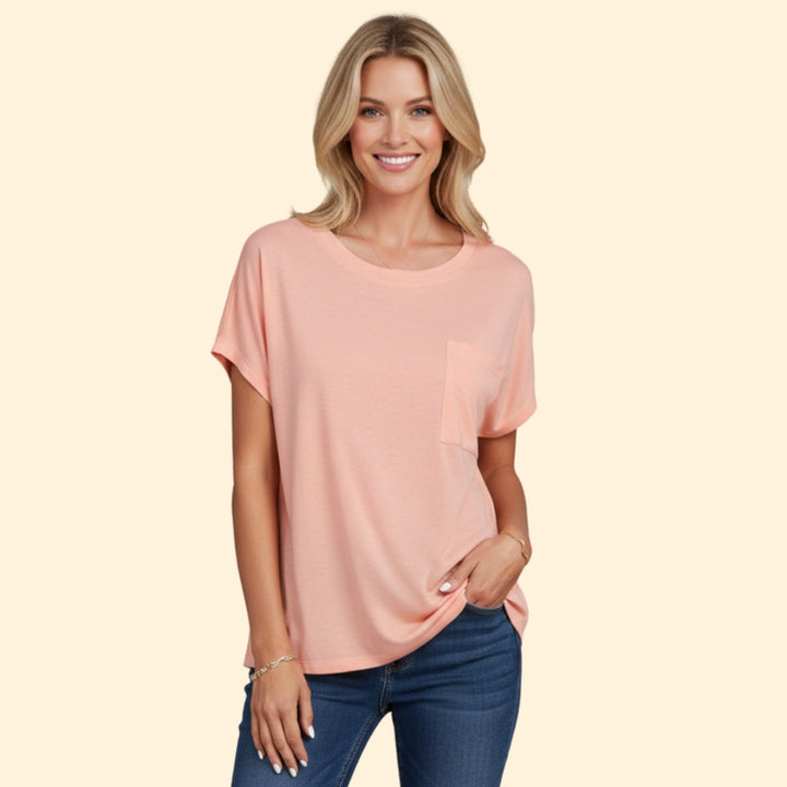 Women's Casual Pocket T-shirt