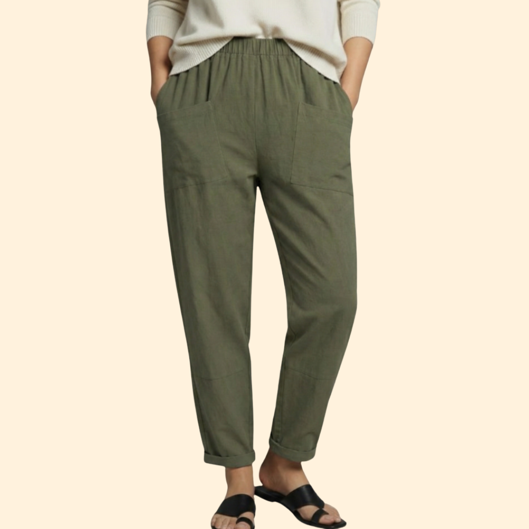 Women's Casual Pocket Trousers