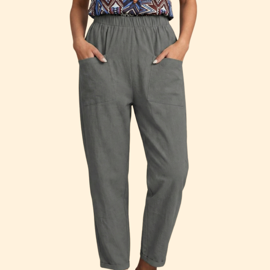 Women's Casual Pocket Trousers