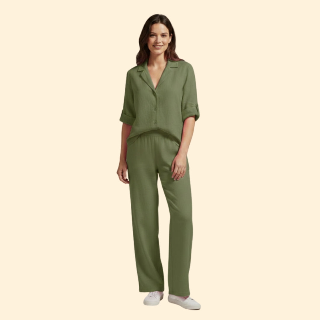 Women's Casual Shirt & Pants Set