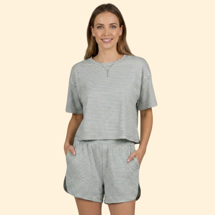 Women's Casual Striped Outfit