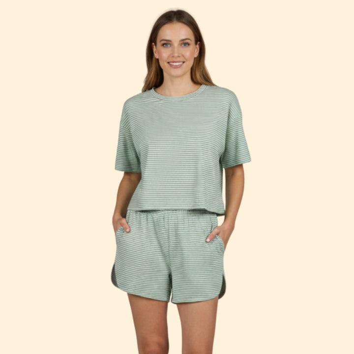 Women's Casual Striped Outfit