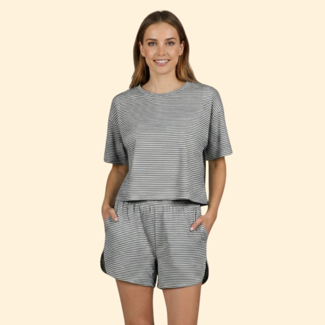 Women's Casual Striped Outfit