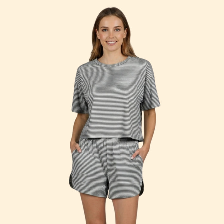 Women's Casual Striped Outfit