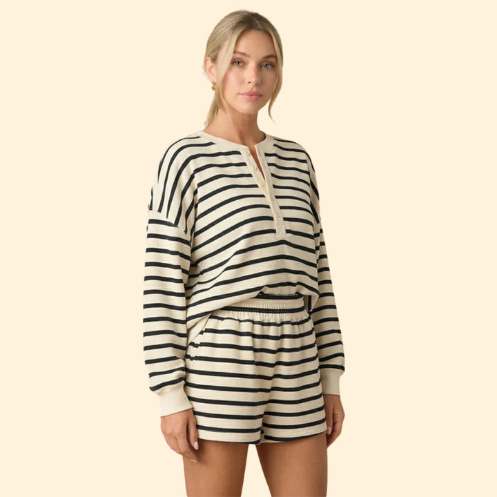 Women's Casual Striped Set