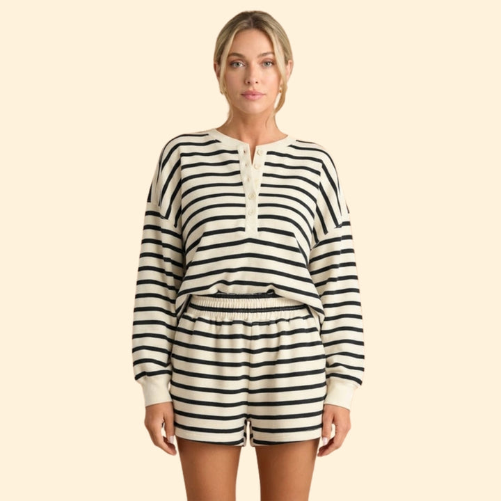 Women's Casual Striped Set