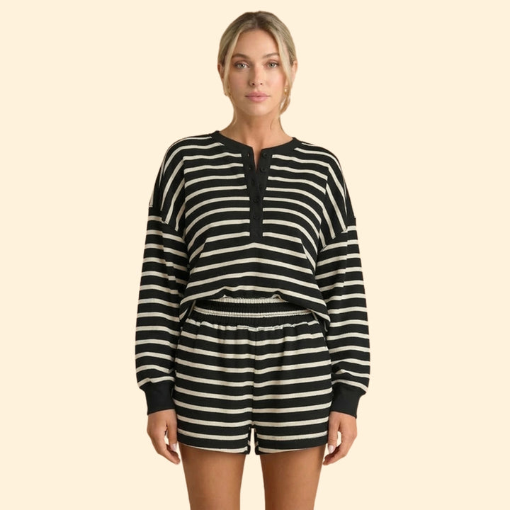 Women's Casual Striped Set