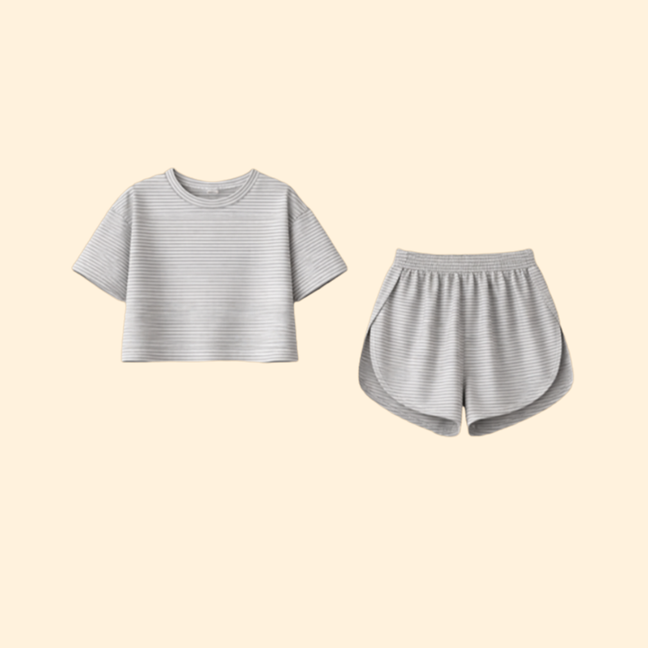 Women's Casual Striped Two-Piece Set