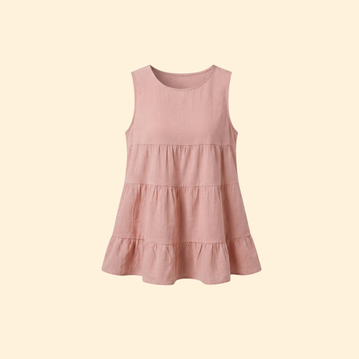 Women’s Casual Tiered Sleeveless Top