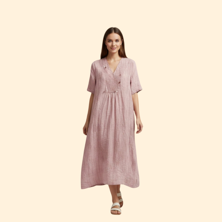 Women's Casual V-Neck Dress