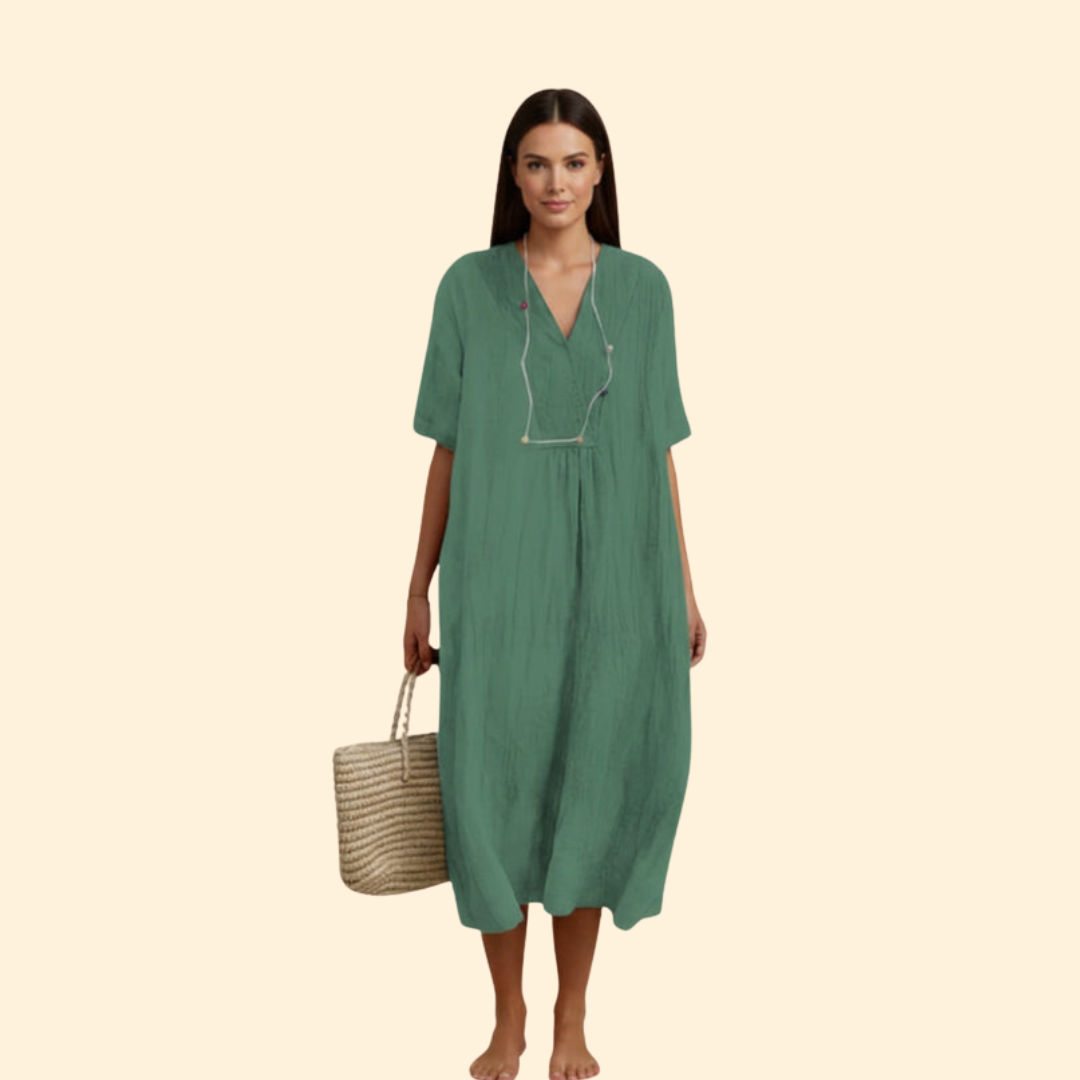 Women's Casual V-Neck Dress