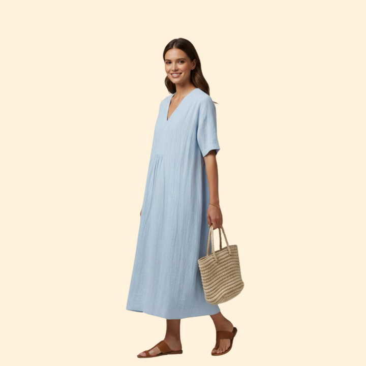 Women's Casual V-Neck Dress
