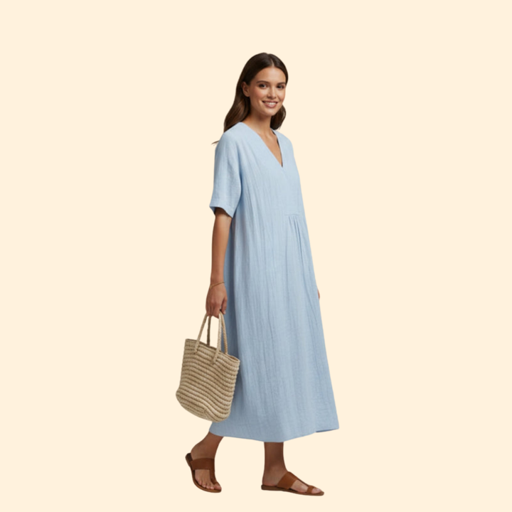 Women's Casual V-Neck Dress