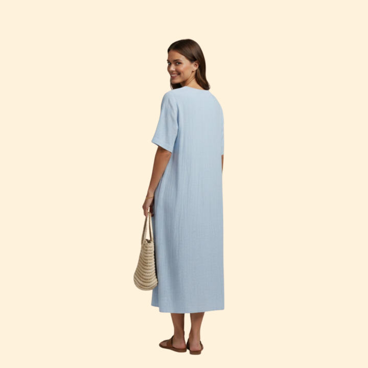 Women's Casual V-Neck Dress