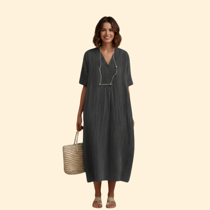 Women's Casual V-Neck Dress