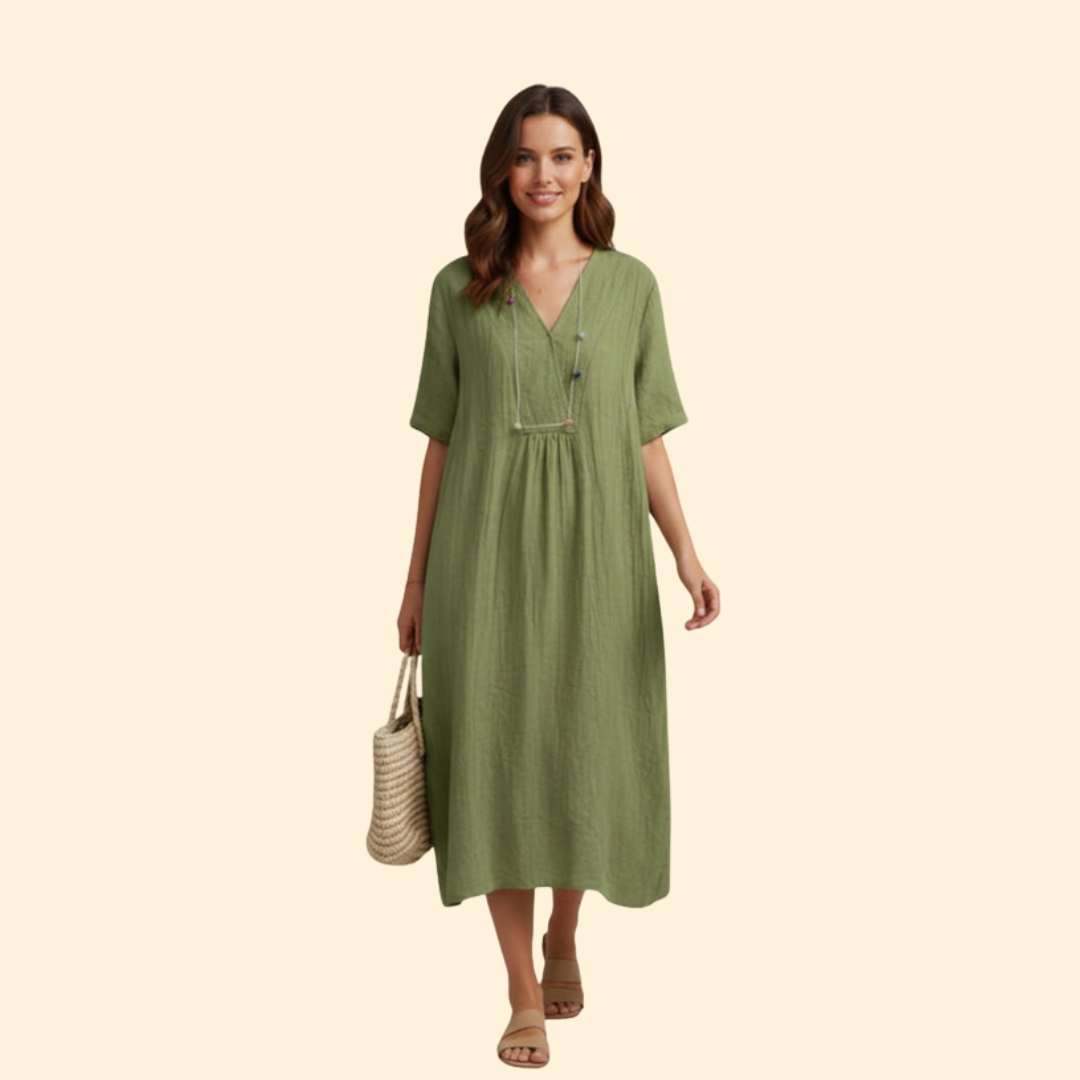 Women's Casual V-Neck Dress