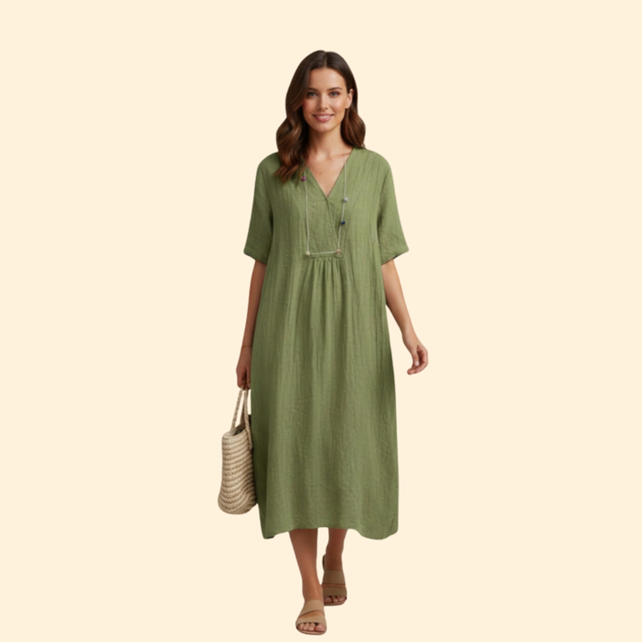 Women's Casual V-Neck Dress