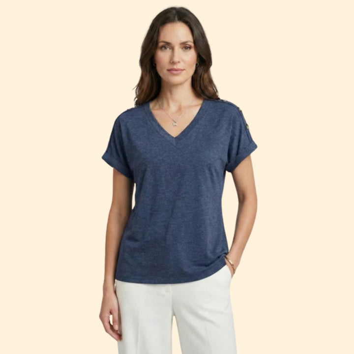 Women's Casual V-Neck Shirt