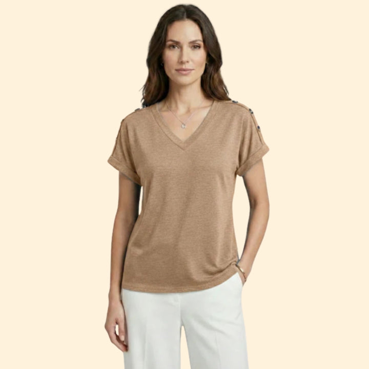 Women's Casual V-Neck Shirt