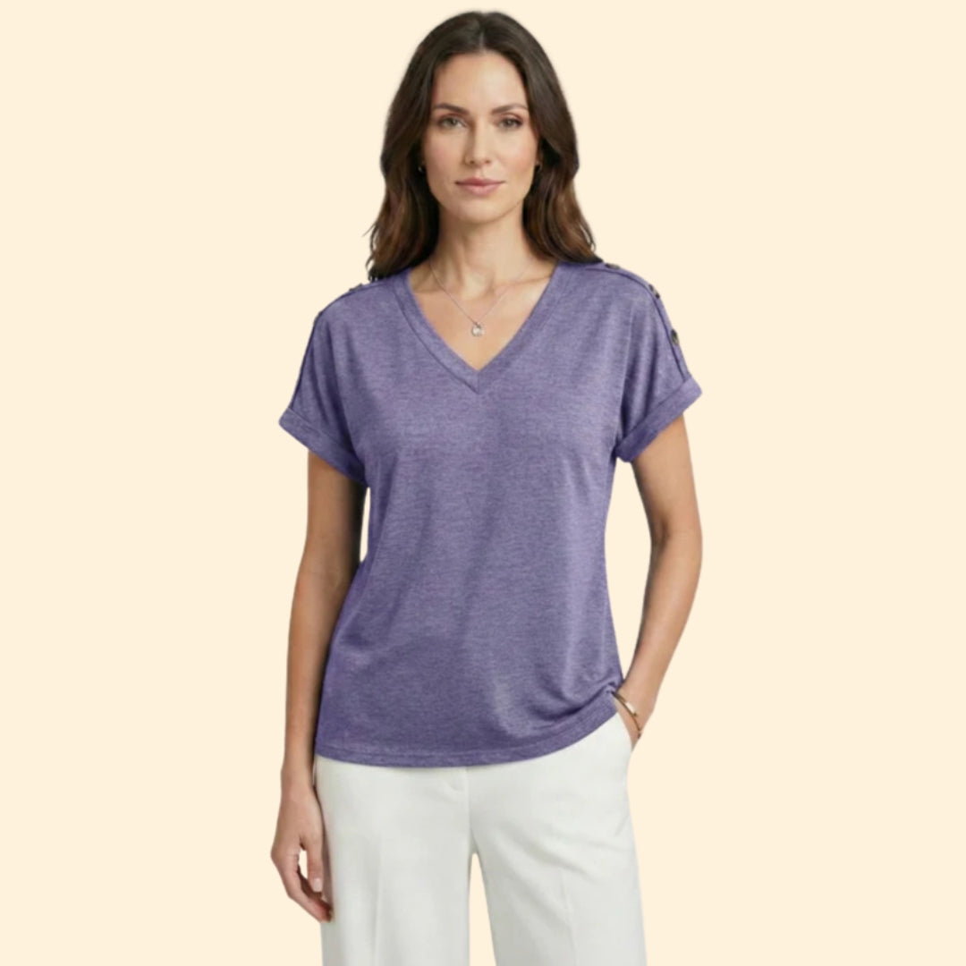 Women's Casual V-Neck Shirt