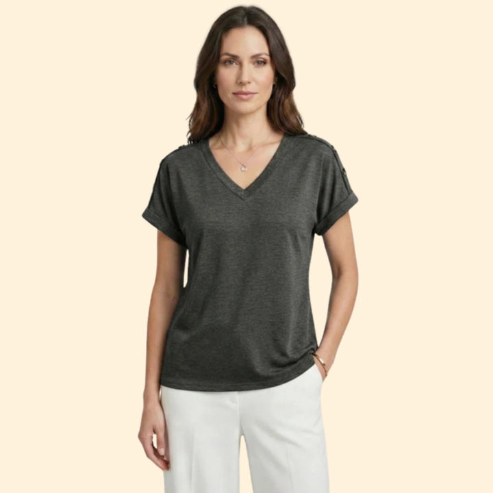 Women's Casual V-Neck Shirt