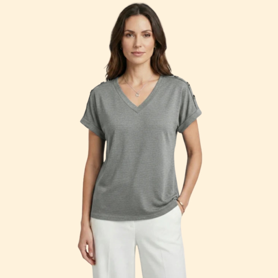 Women's Casual V-Neck Shirt