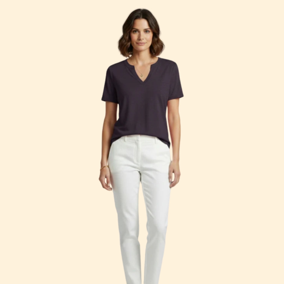 Women's Casual V-Neck Tee