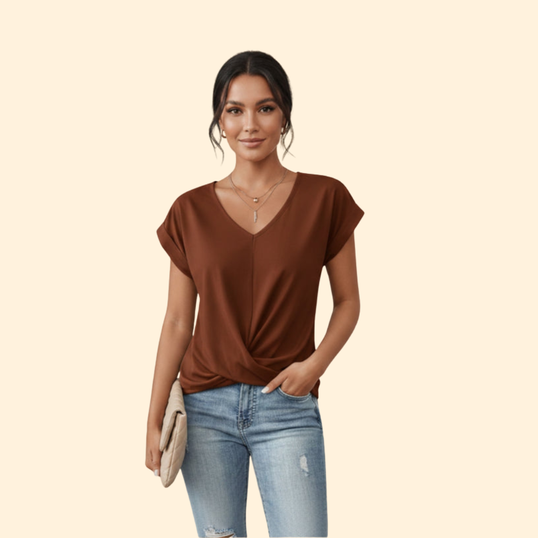 Women's Casual V-Neck Tee
