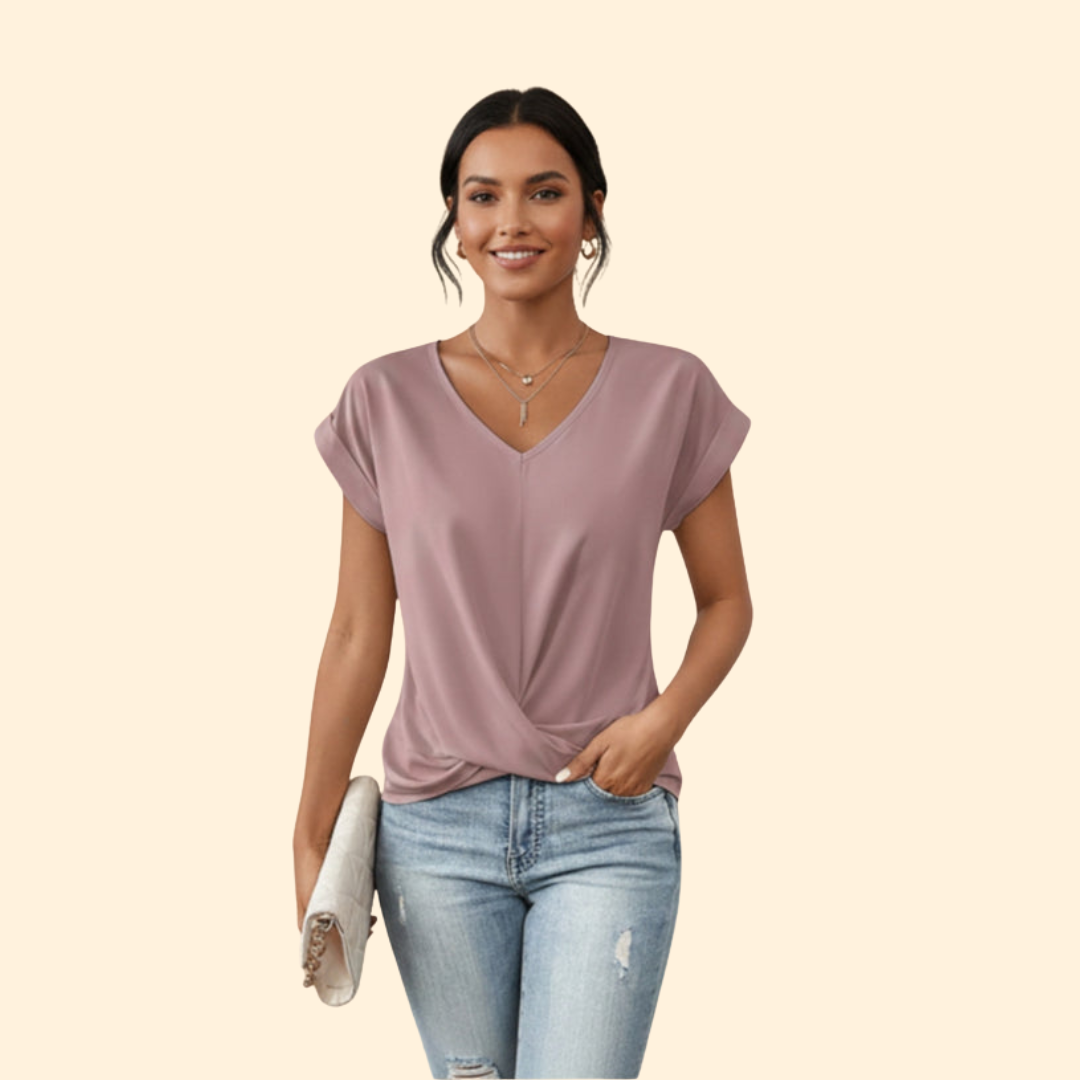 Women's Casual V-Neck Tee