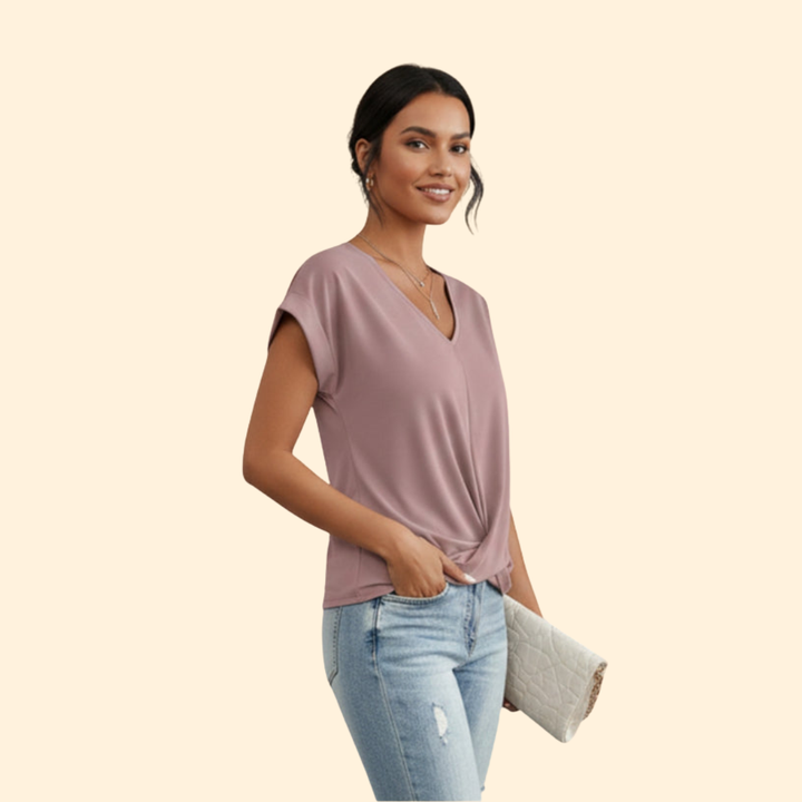 Women's Casual V-Neck Tee