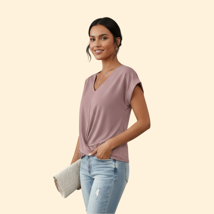 Women's Casual V-Neck Tee