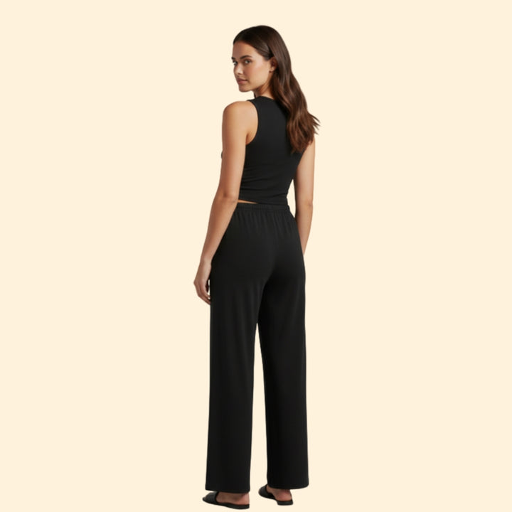 Women's Casual Wide-Leg Set