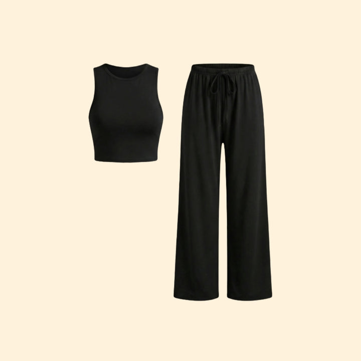 Women's Casual Wide-Leg Set