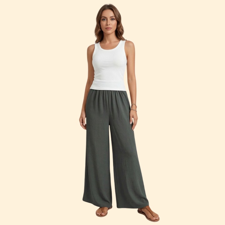 Women's Casual Wide-Leg Trousers