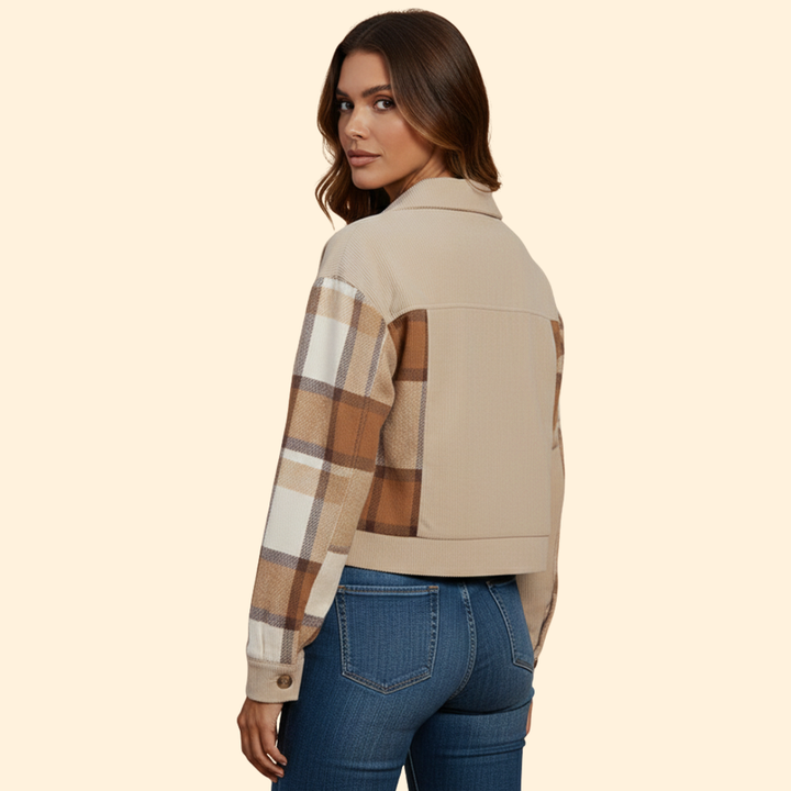 Women’s Checked Bomber Jacket
