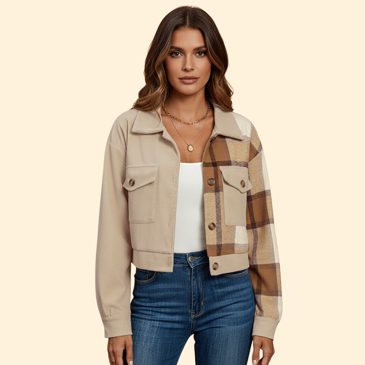 Women’s Checked Bomber Jacket