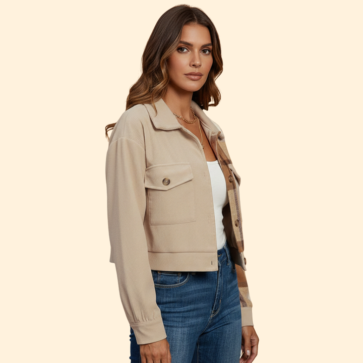 Women’s Checked Bomber Jacket