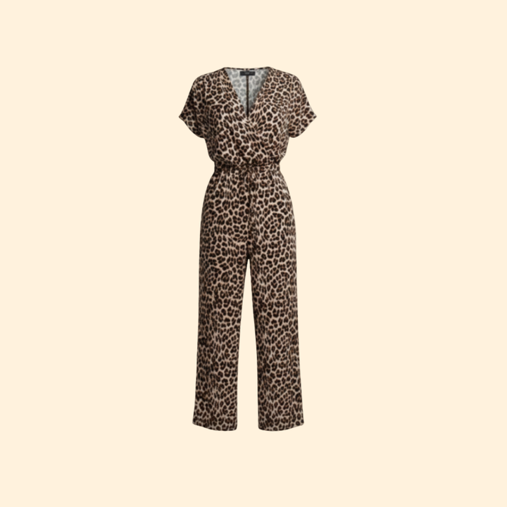 Women's Chic Animal Print Jumpsuit