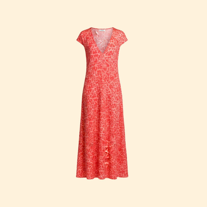 Women's Chic Animal Print Maxi Dress