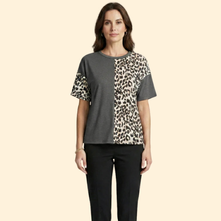 Women's Chic Animal Print Tee