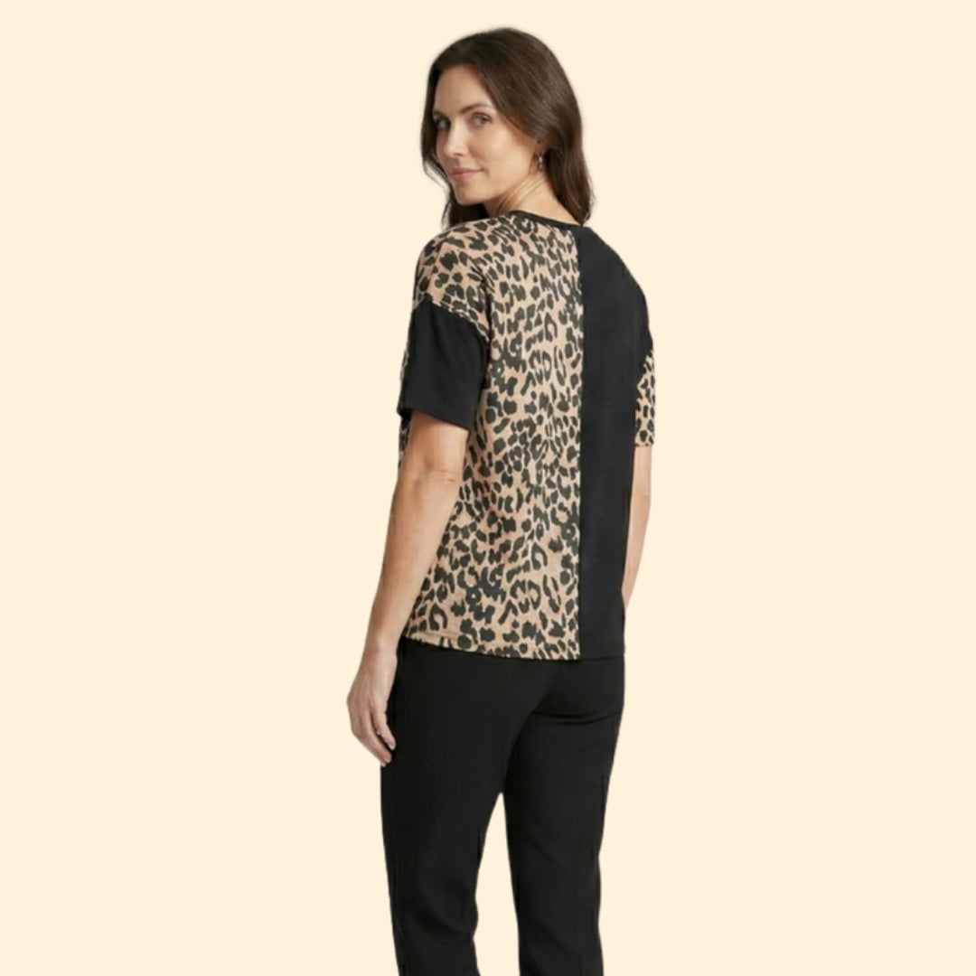 Women's Chic Animal Print Tee