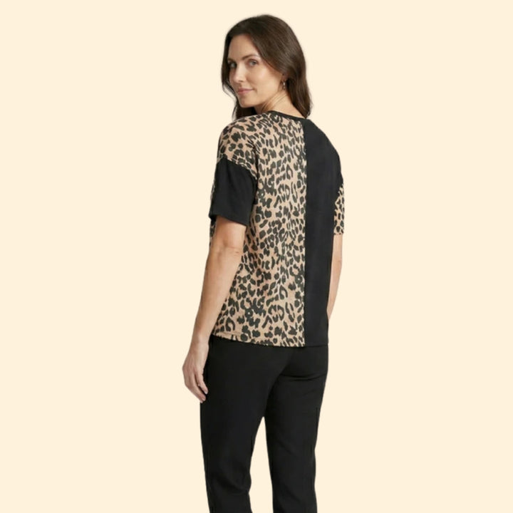 Women's Chic Animal Print Tee