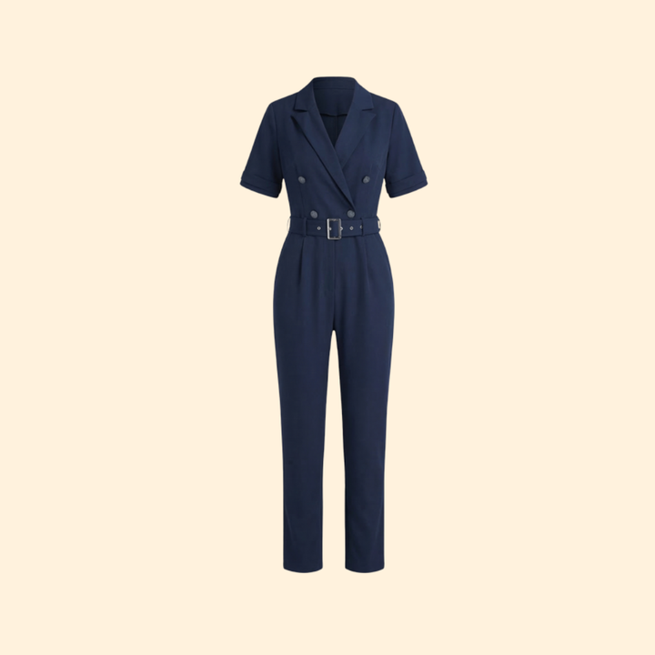 Women's Chic Belted Jumpsuit