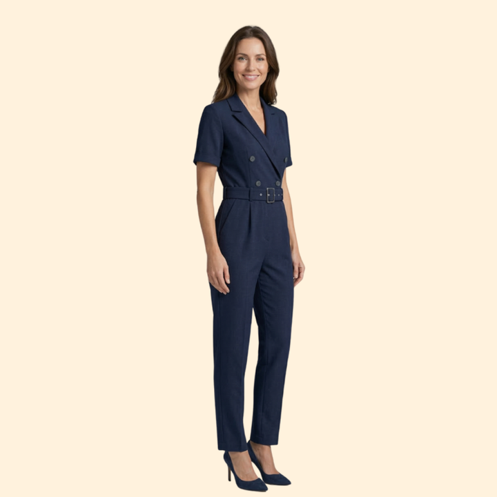 Women's Chic Belted Jumpsuit