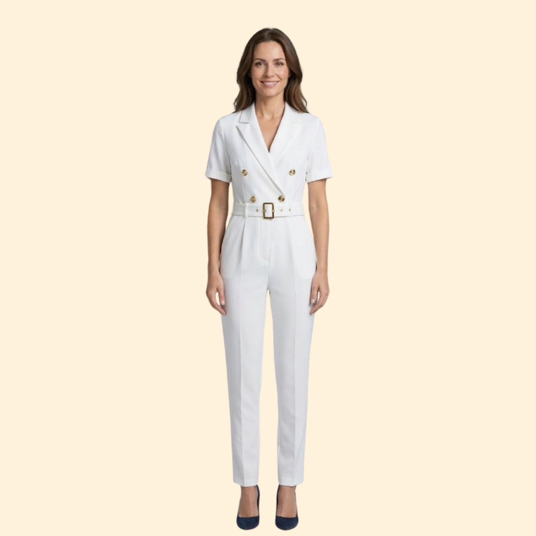 Women's Chic Belted Jumpsuit